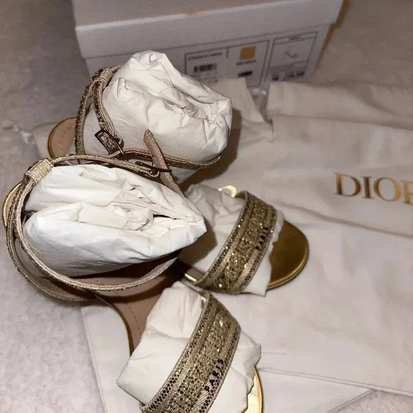 Christian Dior Strass & Lamina Heels - Picture 5 of 5